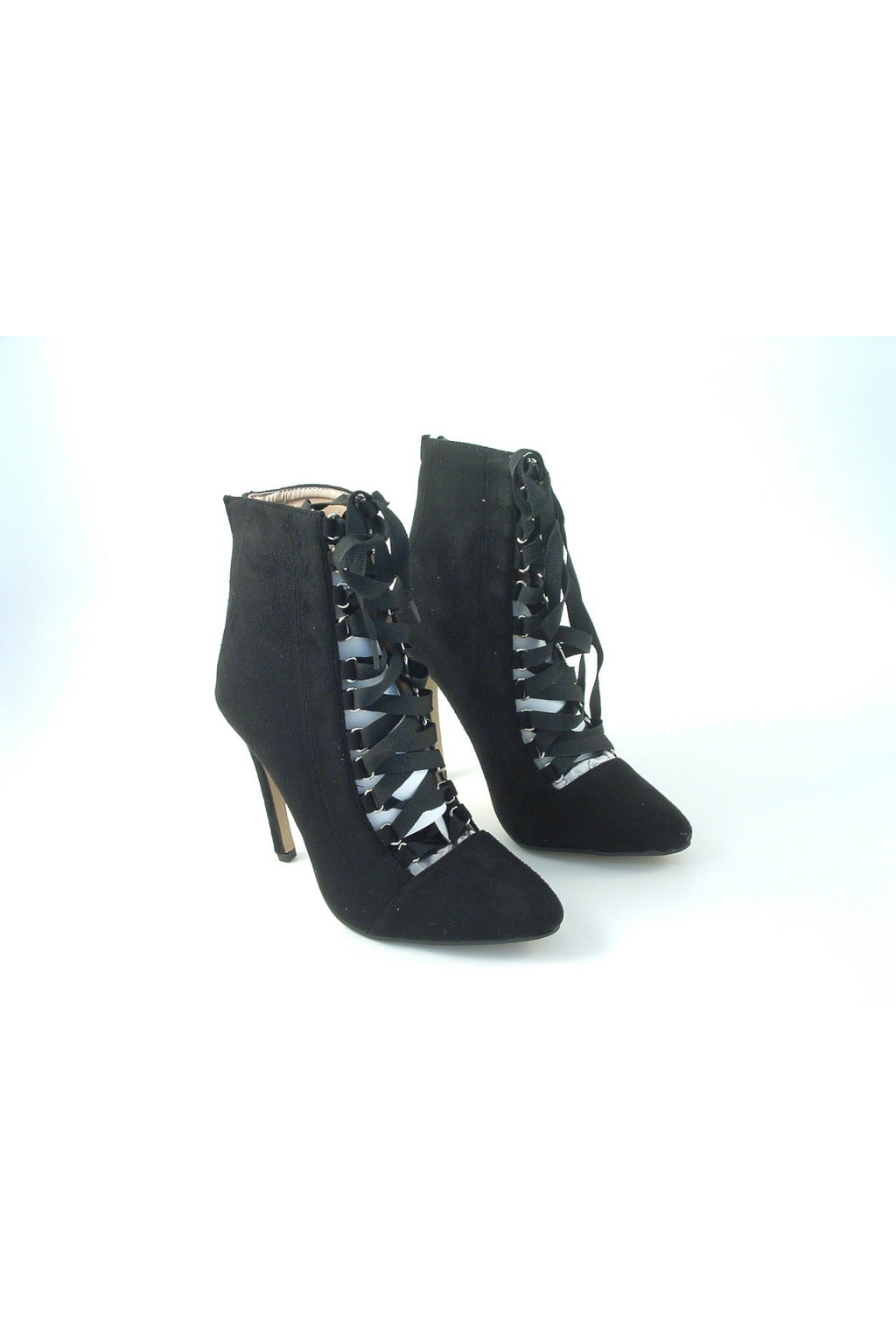 Ribbon Lace Ankle Boot 1722-Divine