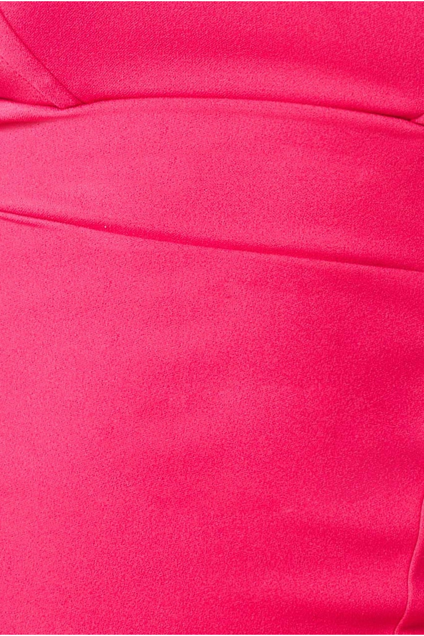 Bandeau Maxi With Thigh Split - Hot Pink