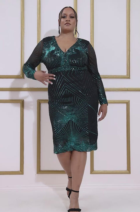 Green Plus Size Dresses Goddiva