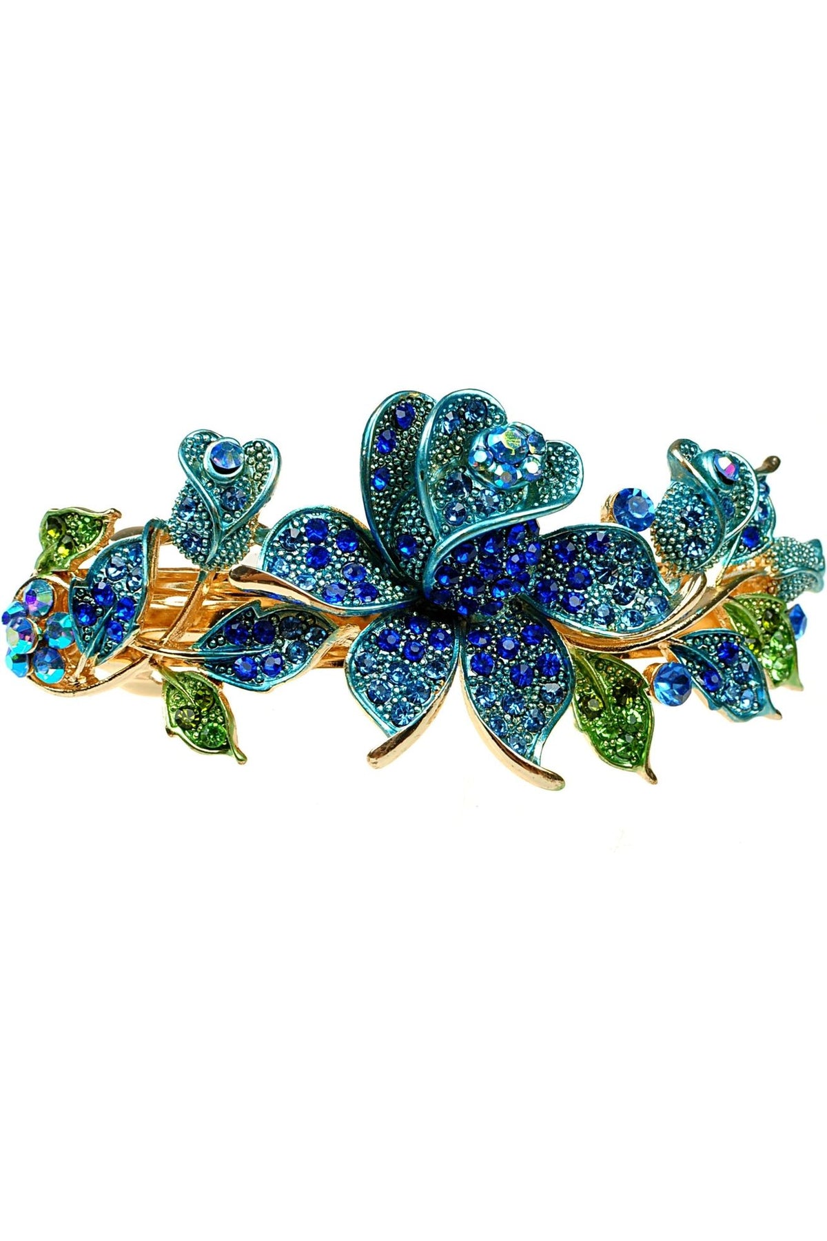 Blue Crystal Hair Clip 5060801170253