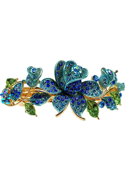 Blue - Blue Crystal Hair Clip by QueenMee Accessories