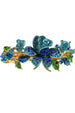 QueenMee Accessories Blue Crystal Hair Clip