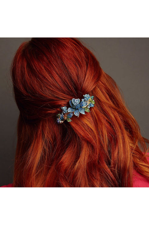 Blue Crystal Hair Clip by QueenMee Accessories