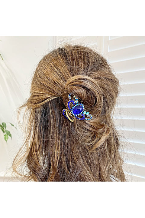 Blue Hair Claw Clip With Gems 5060801170260