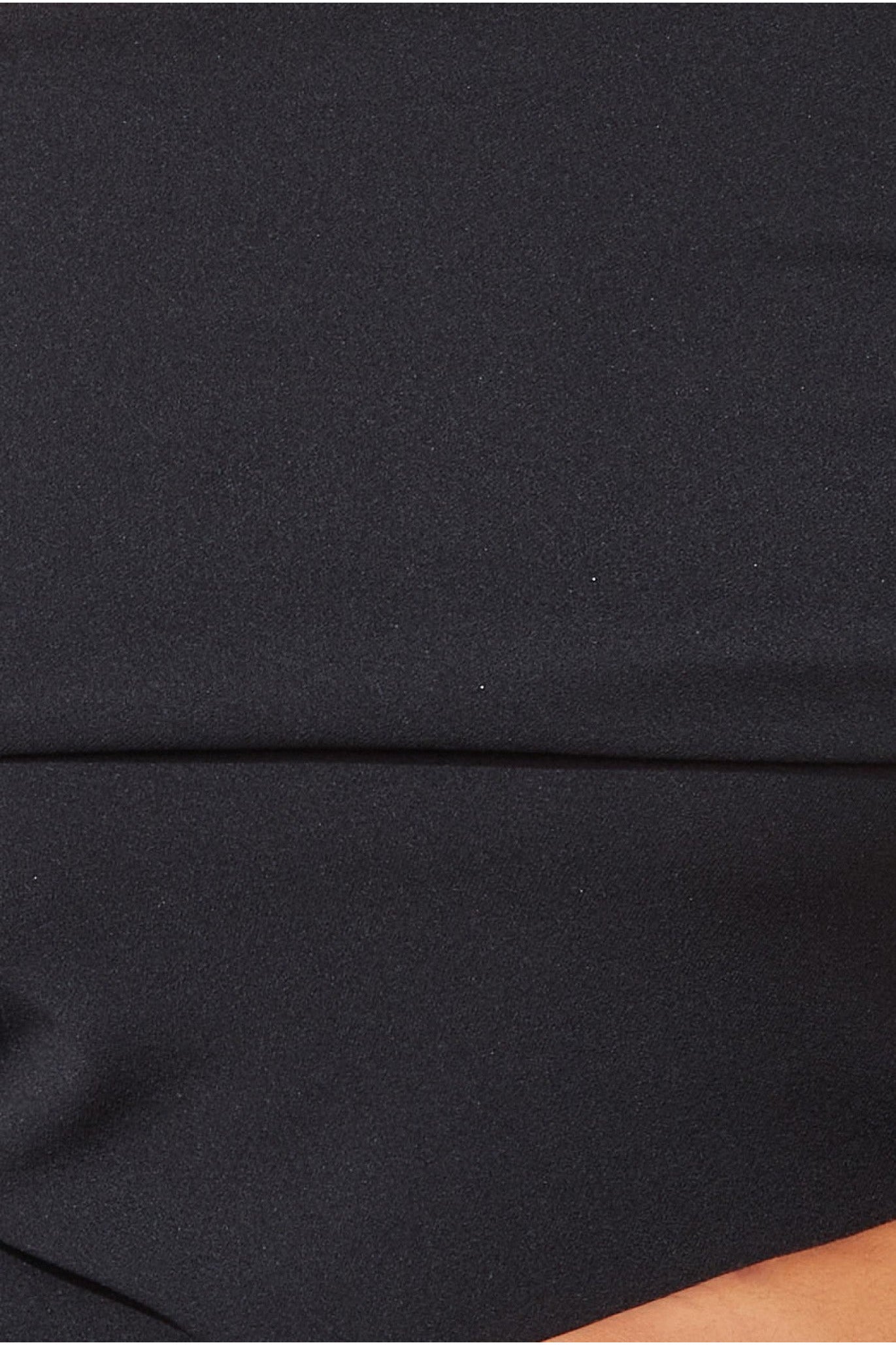 One Shoulder Scuba Midi Dress - Black DR3638