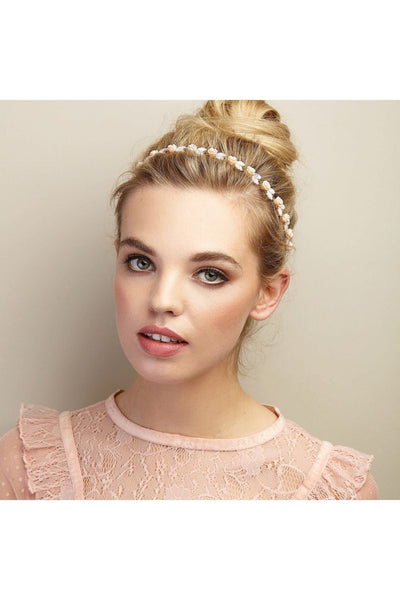 Multicolor - Bridesmaid Headband With Roses by QueenMee Accessories