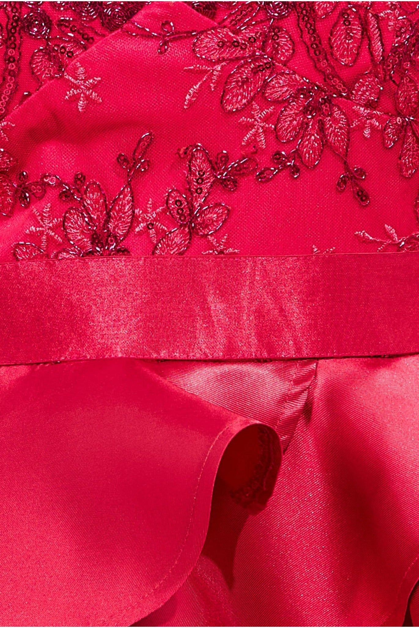 Layered Frilled Mini Dress - Hot Pink DR3403
