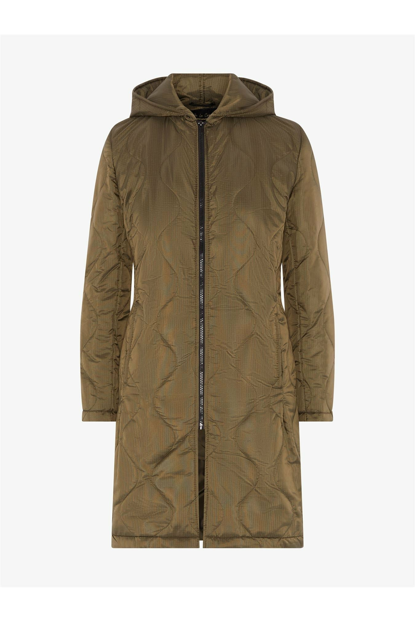 Padded Quilted Down Hooded Jacket De La Creme