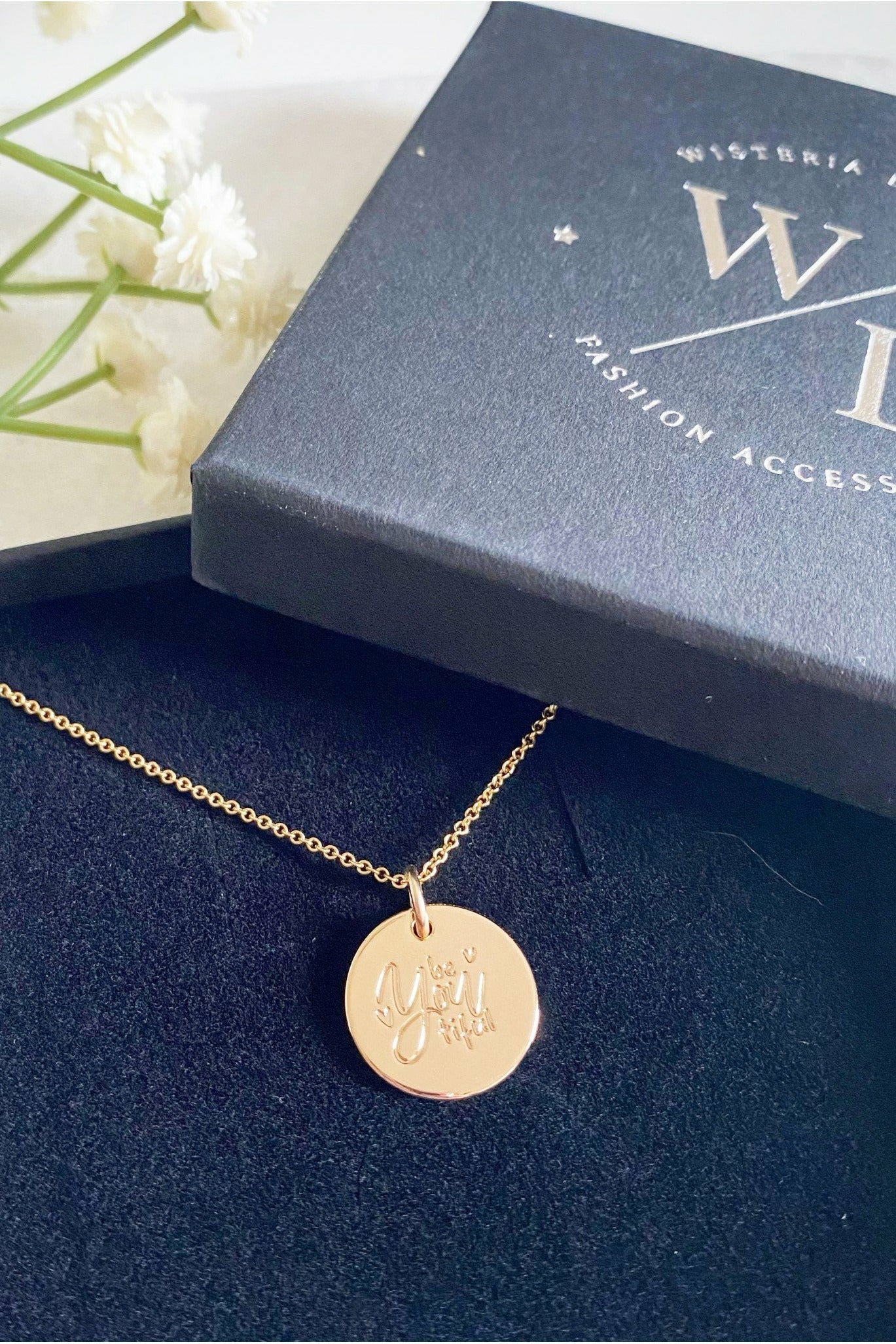 BE YOUtiful Gold Coin Necklace Beyoutiful
