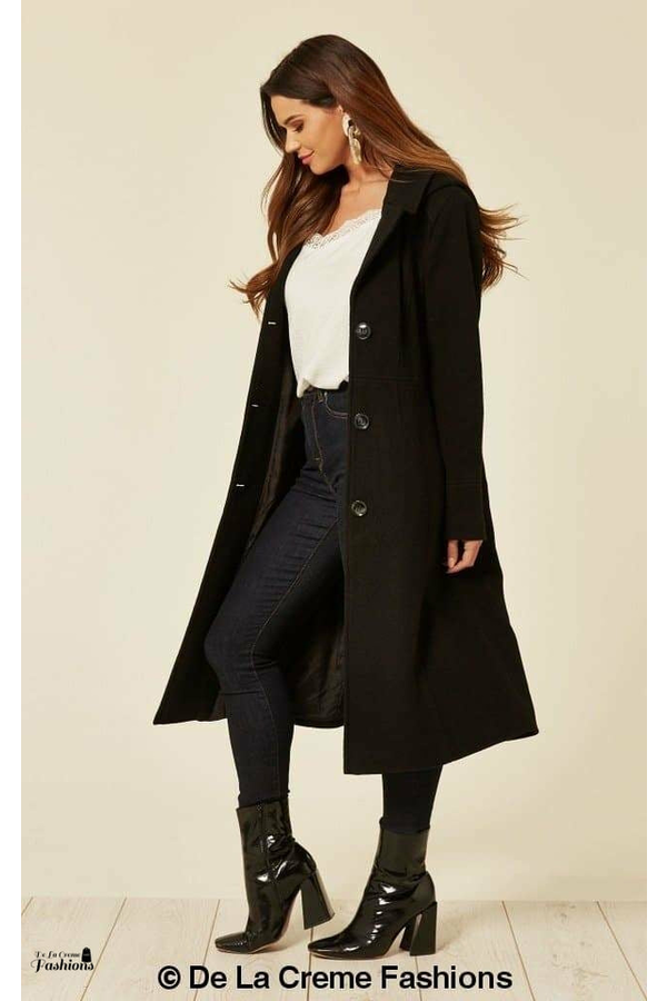 De la sales creme wool coat