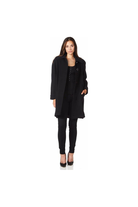 Wool and Cashmere Blend Swing Coat (1711) De La Creme