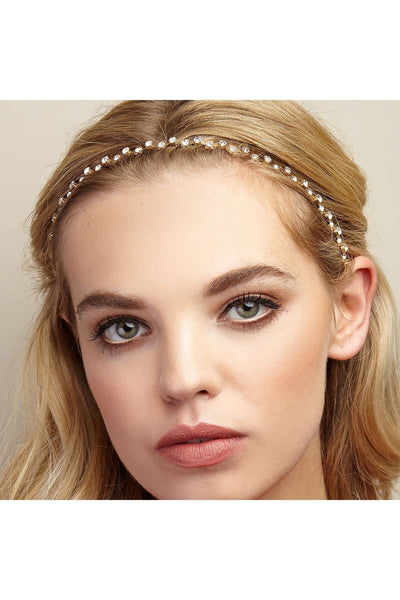 Gold - Daisy Chain Headband by QueenMee Accessories