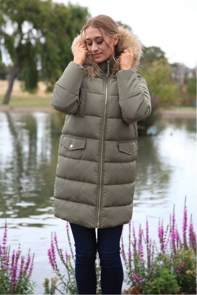 Long sales duvet jacket