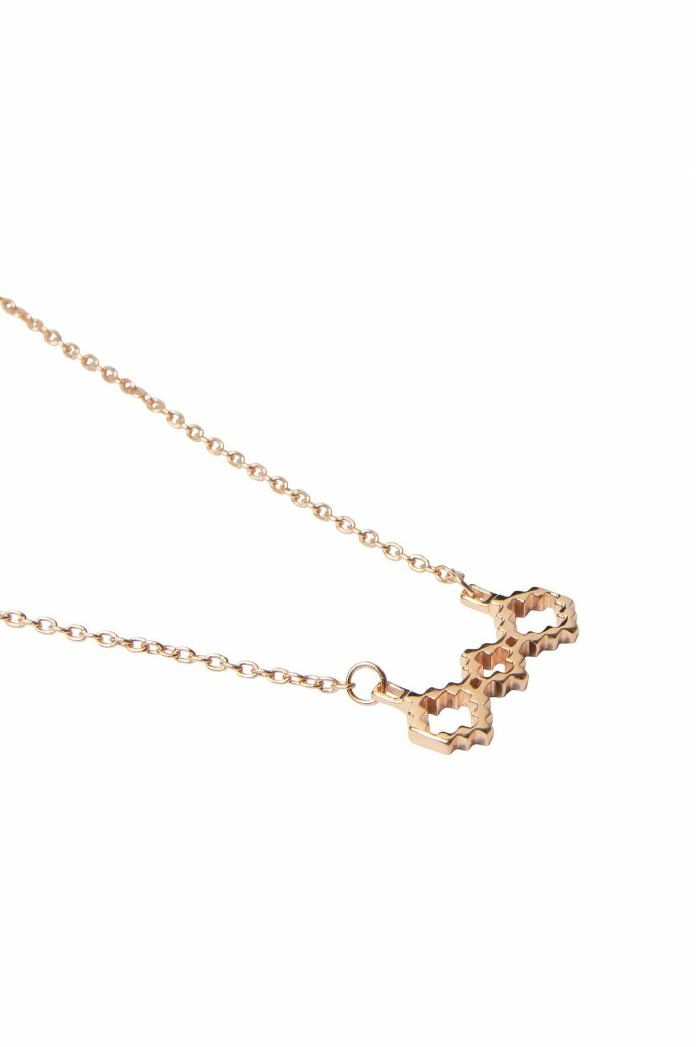 Baori Trinity Silhouette Necklace - Rose Jewel Tree London