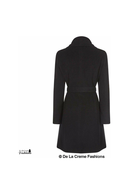 Wool Blend Large Lapel Duster Coat 1801