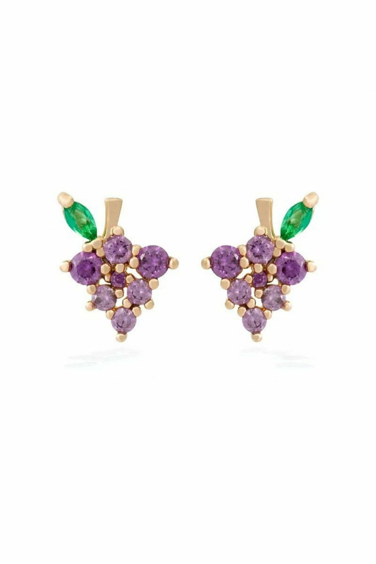 Dainty Grape Stud Earrings GRAPE01