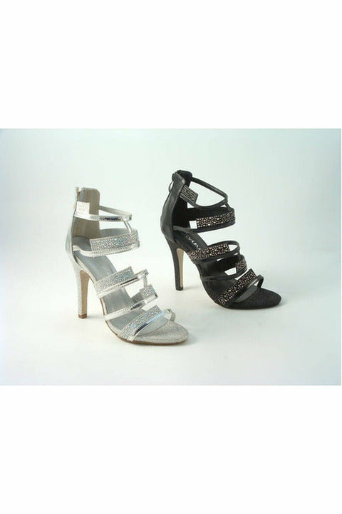 Ginny Divine Diamante Caged Strap Sandals PD119-08