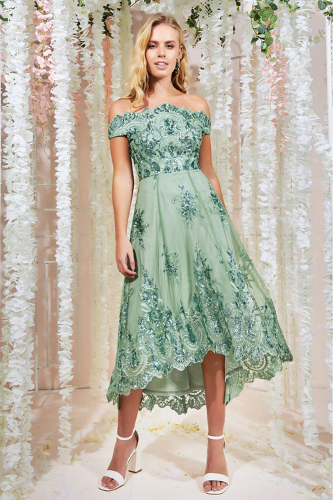 Mint green 2025 occasion dress uk