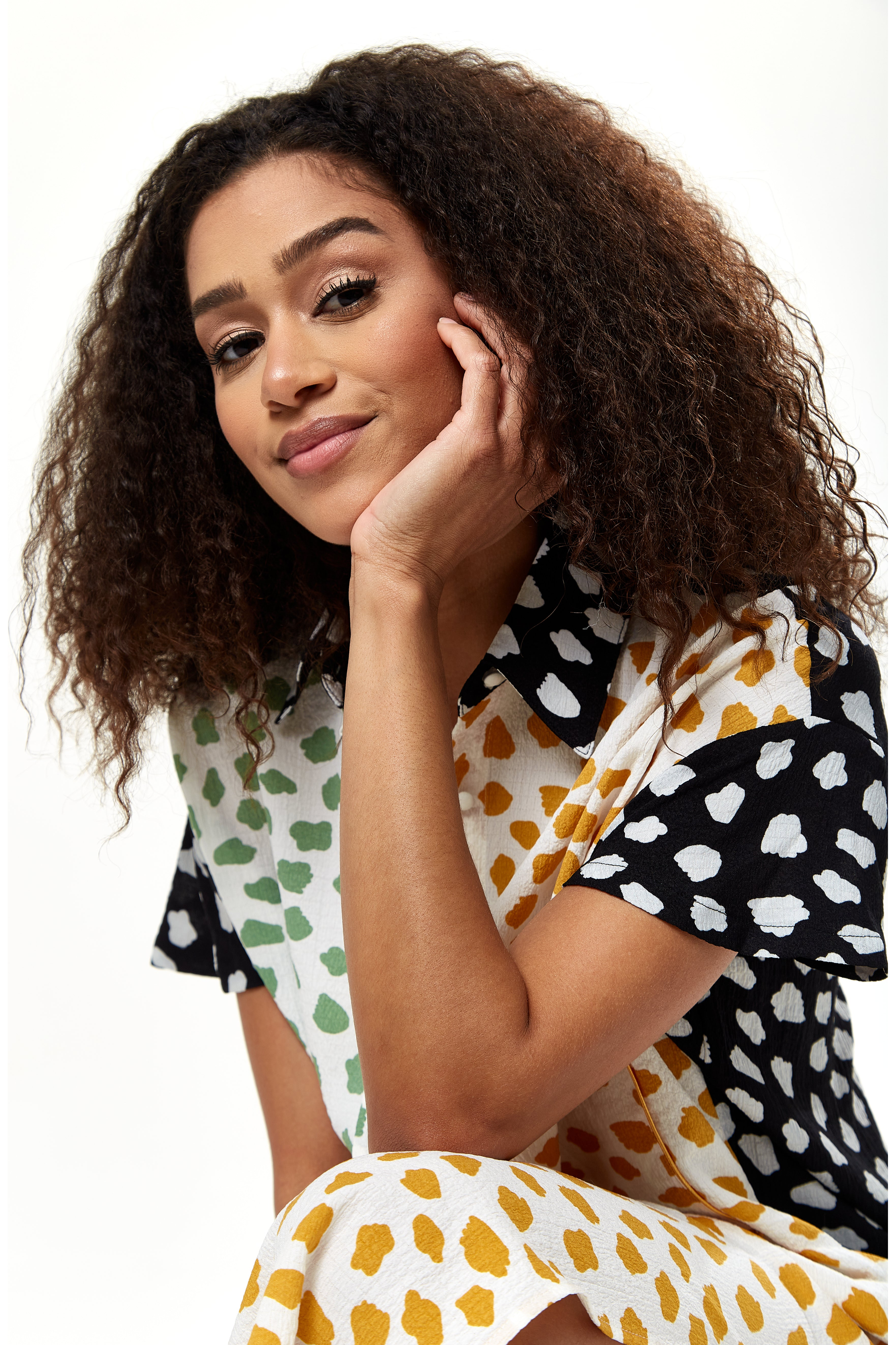 Animal Print Oversized Shirt Dress LIQ22-346B