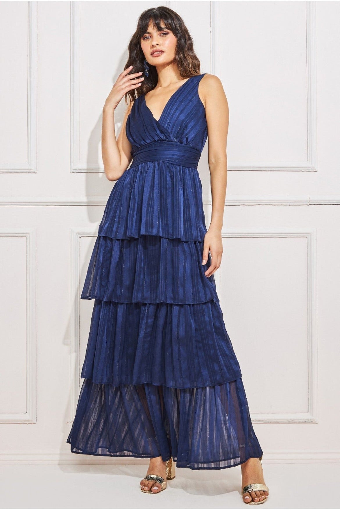 dark blue dress with sparkles ZAPAKASA Women Sparkly A Line Long Prom Slit Navy Blue Baby Shower Color:BURGUNSDY sc_Maxi_2