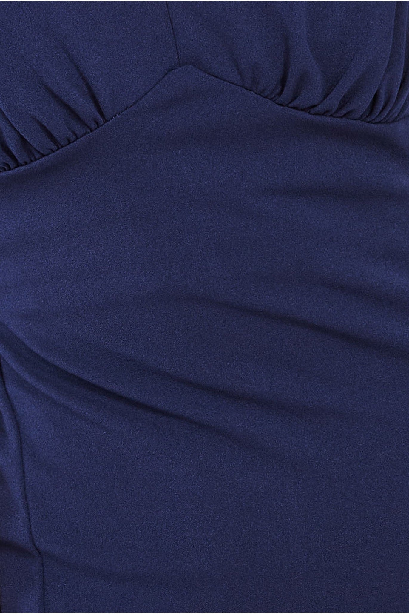 Chiffon Sleeve Thigh Split Maxi Dress - Navy DR3431