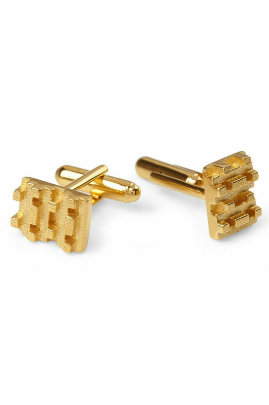 Hive Lego Cufflinks - Gold JTL3029-HLCL-GOLD