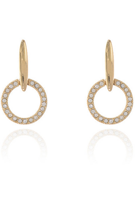 Cachet Lara Drop Earrings 18ct Gold Plated JWB London
