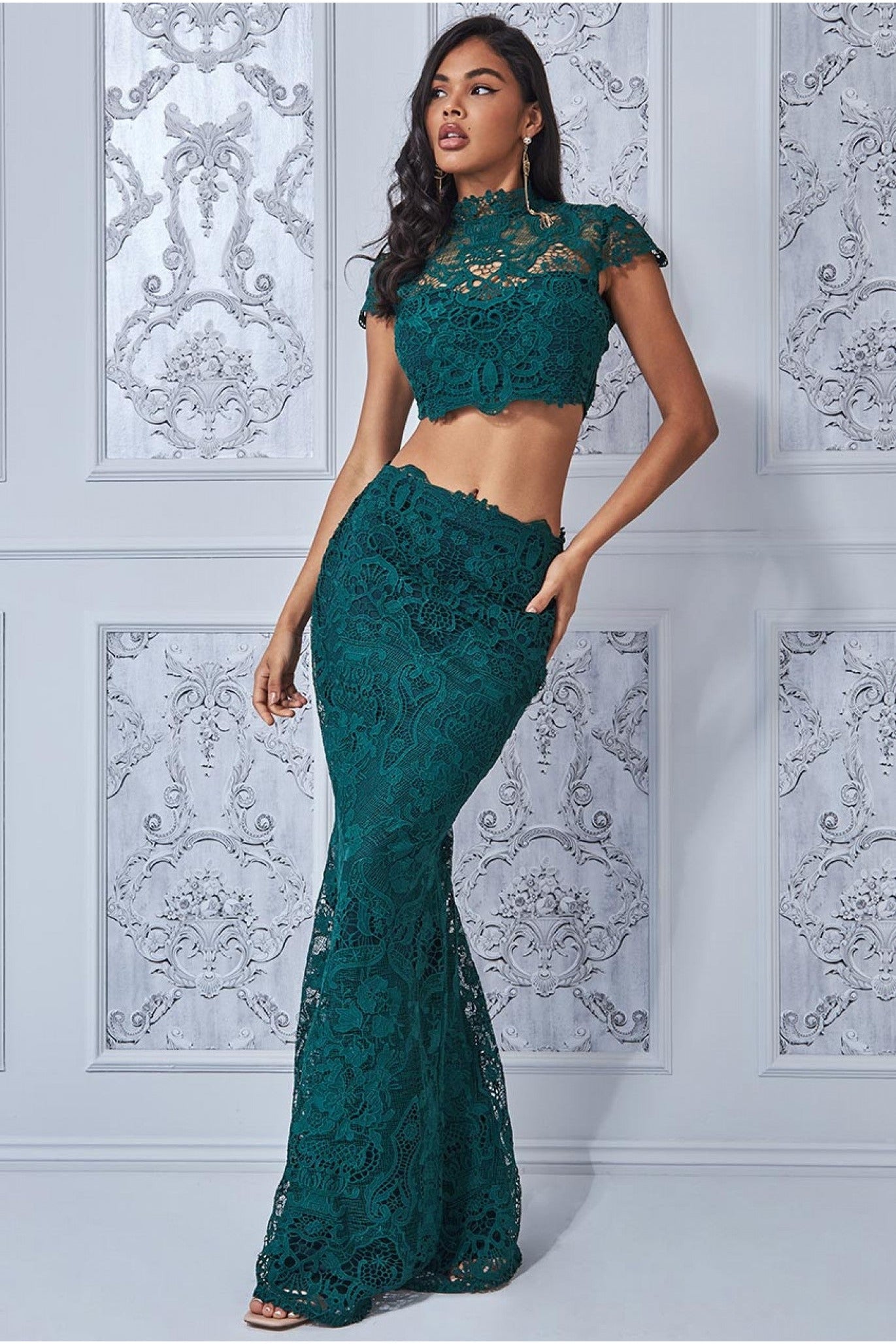 Crochet Lace Set - Emerald SET16