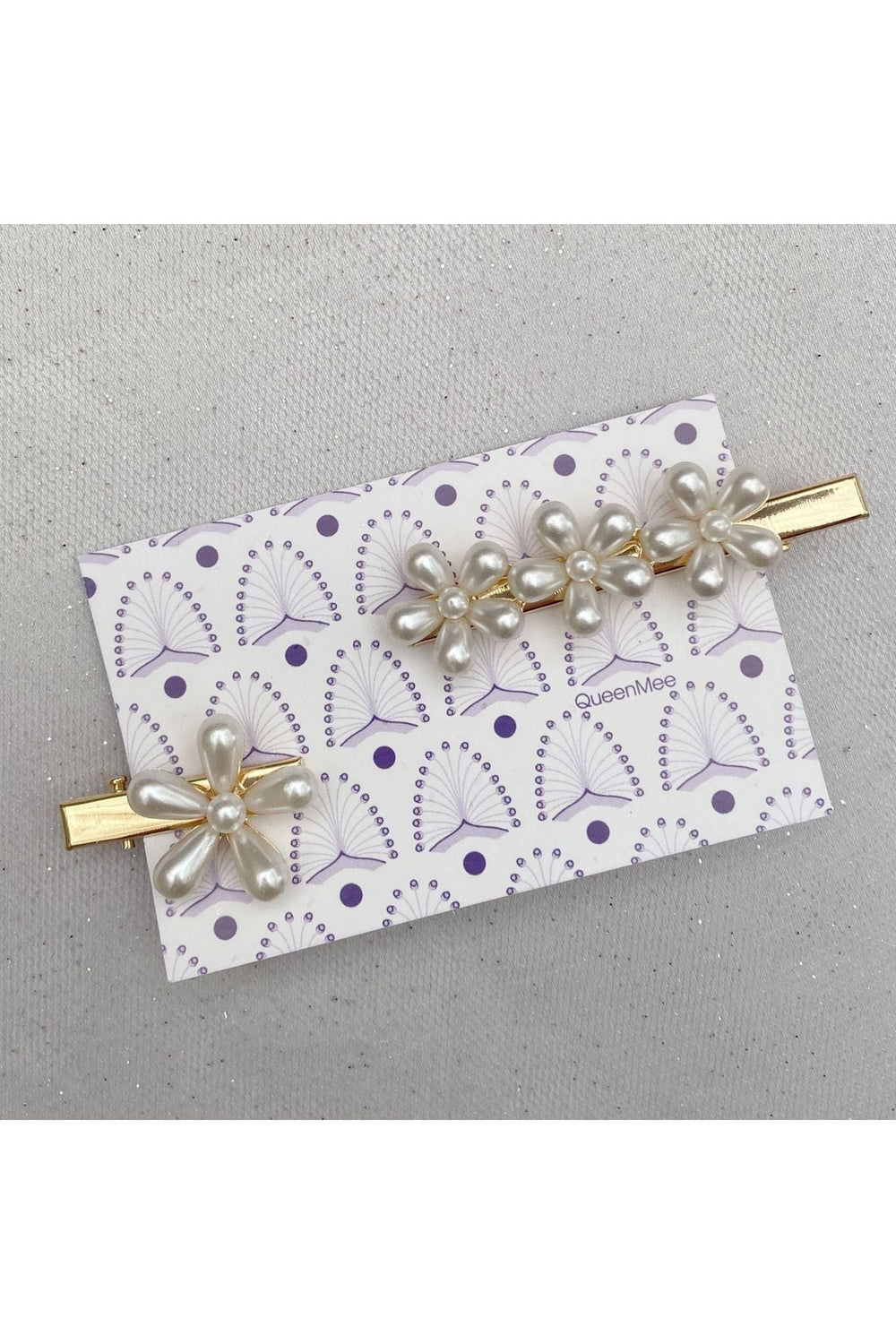 Pearl Hair Grips Flower Hair Clips Gold Crocodile Hair Clips Set