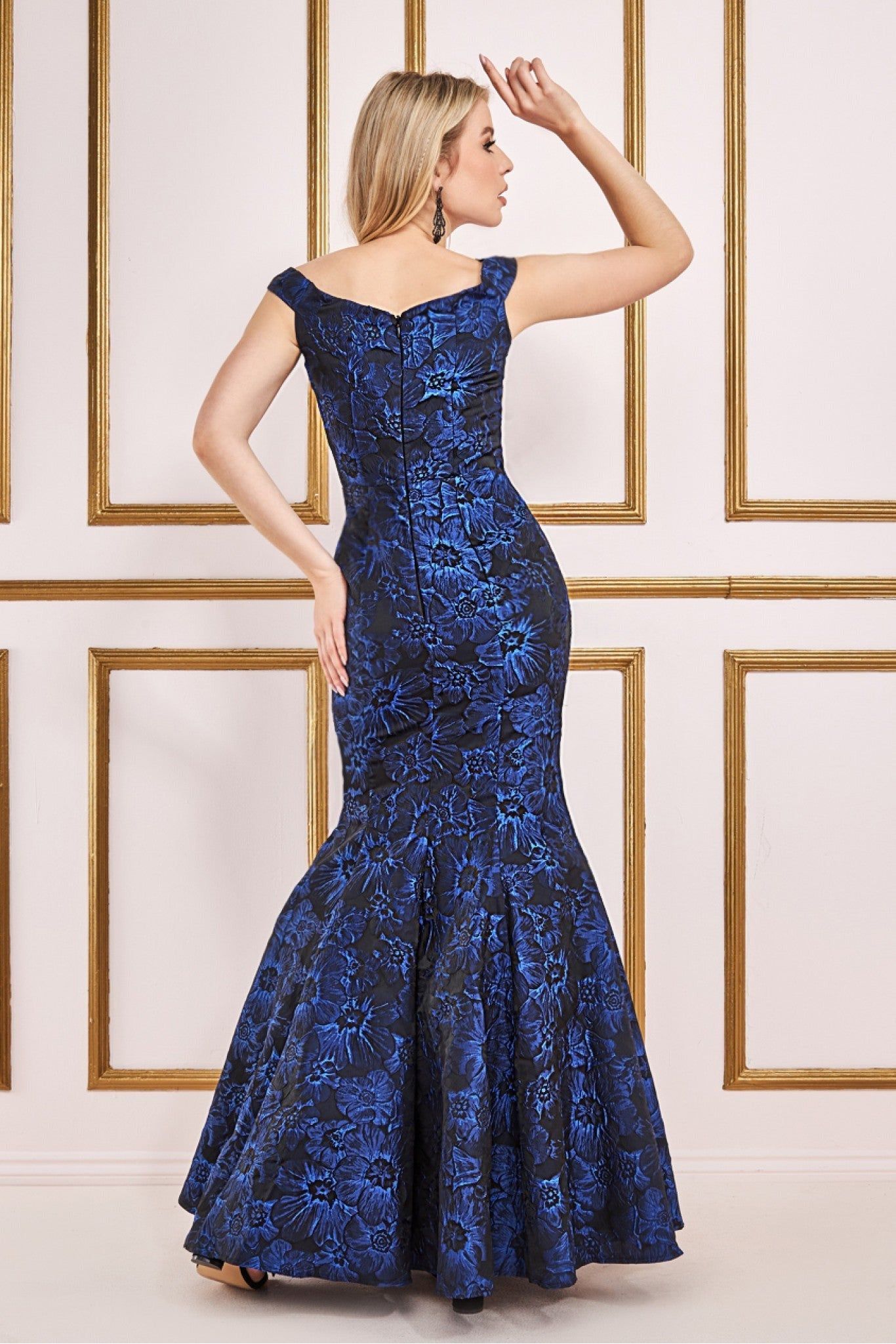 Bardot Jacquard Maxi Dress - Royal Blue DR3474