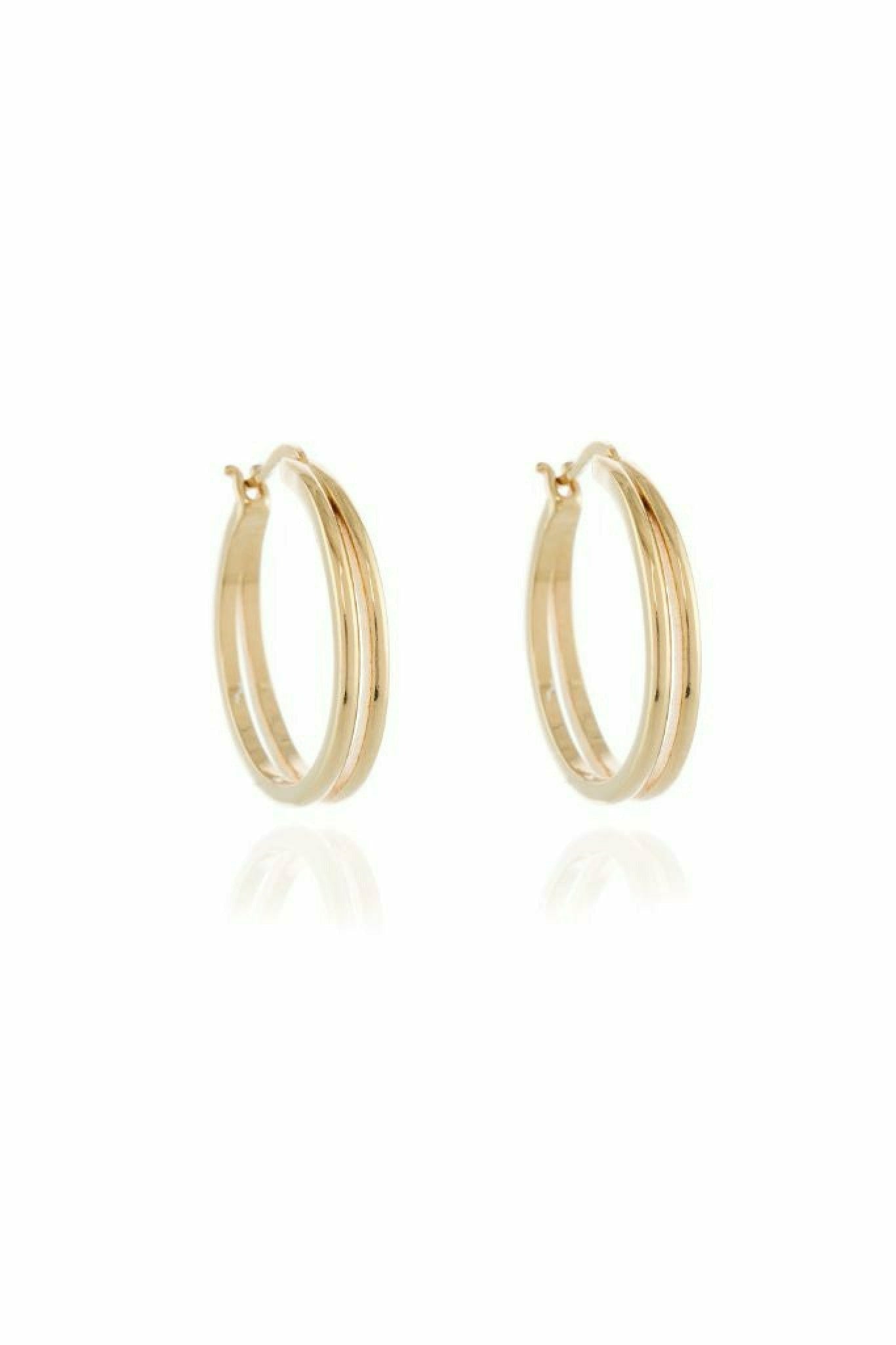 Lana 2.5cm Hoop Earrings-Gold Cachet London
