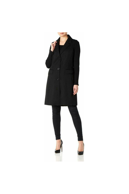 De La Creme - Womens Spring/Summer Sleeveless Hip Length Blazer Coat De La Crème