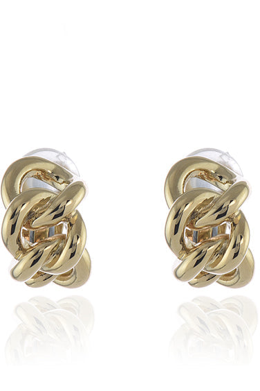 Link Clip-on Earrings 18ct Gold Plated 409959G000