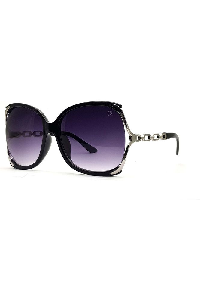 Cherry Oversized Sunglasses In Black RR70-2