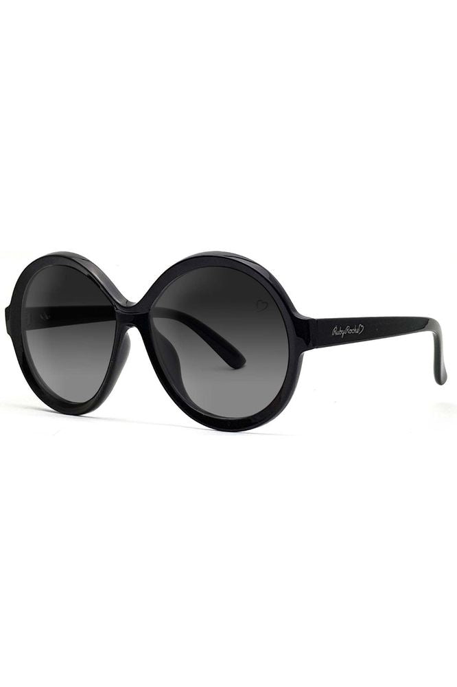 Jessica Elsie Round Sunglasses In Black RR65-2