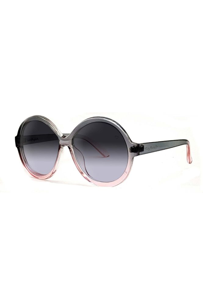 Jessica Elsie Round Sunglasses In Crystal Grey RR65-1