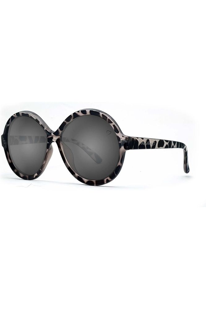 Jessica Elsie Round Sunglasses In Grey Tort RR65-3