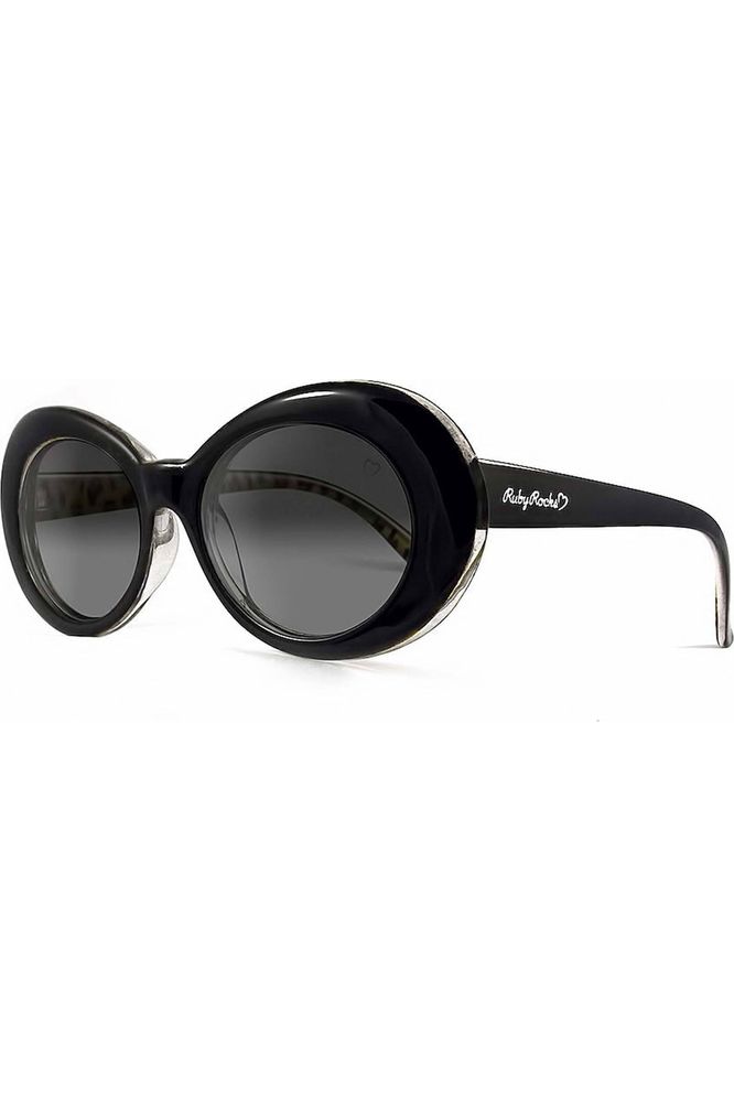 Ladies Antigua Oval Sunglasses In Black RR39-1