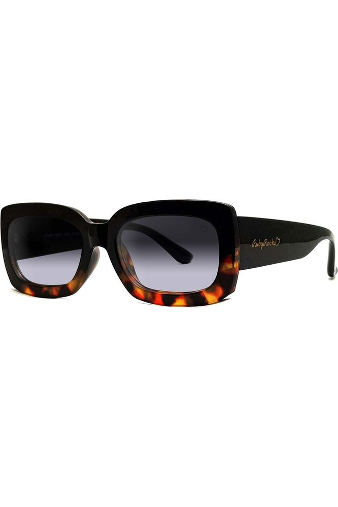 Laura Abby Sunglasses In Black & Tort RR57-1