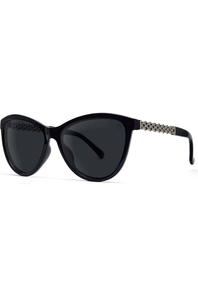 Lisa Kate Cateye Sunglasses In Black RR60-1
