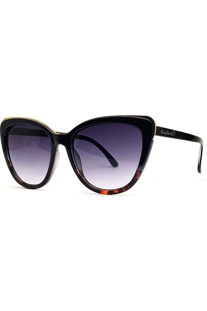 Roseanne Cateye Sunglasses In Black & Tort RR59-2