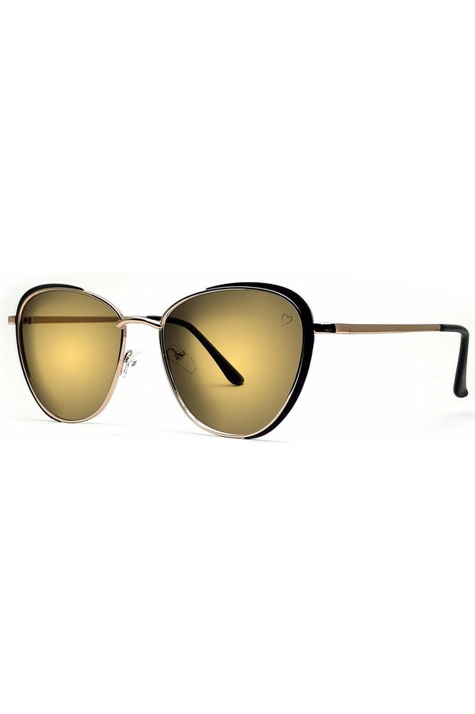 Sam Jo Cateye Sunglasses In Gold RR75-1