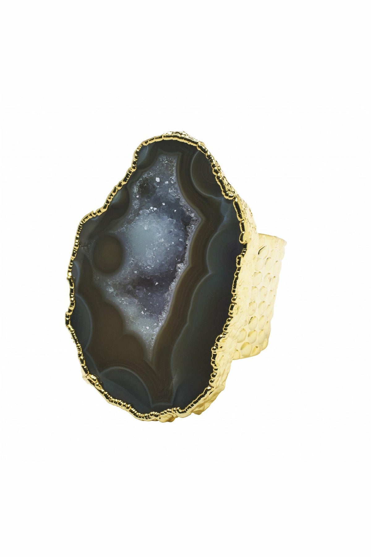 'mega' Neutral Gemstone Statement Ring PL45-NEUT