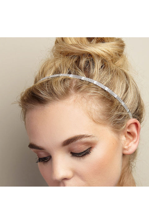 Silver Chain Headband by QueenMee Accessories