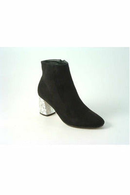Celine Sabatine Glitter Heel Suede Ankle Boot 1909