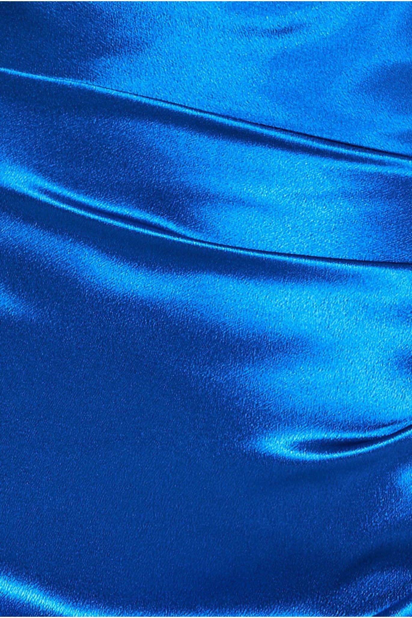Goddiva Cowl Neck With Strappy Back Satin Maxi - Royal Blue - Sale from  Yumi UK