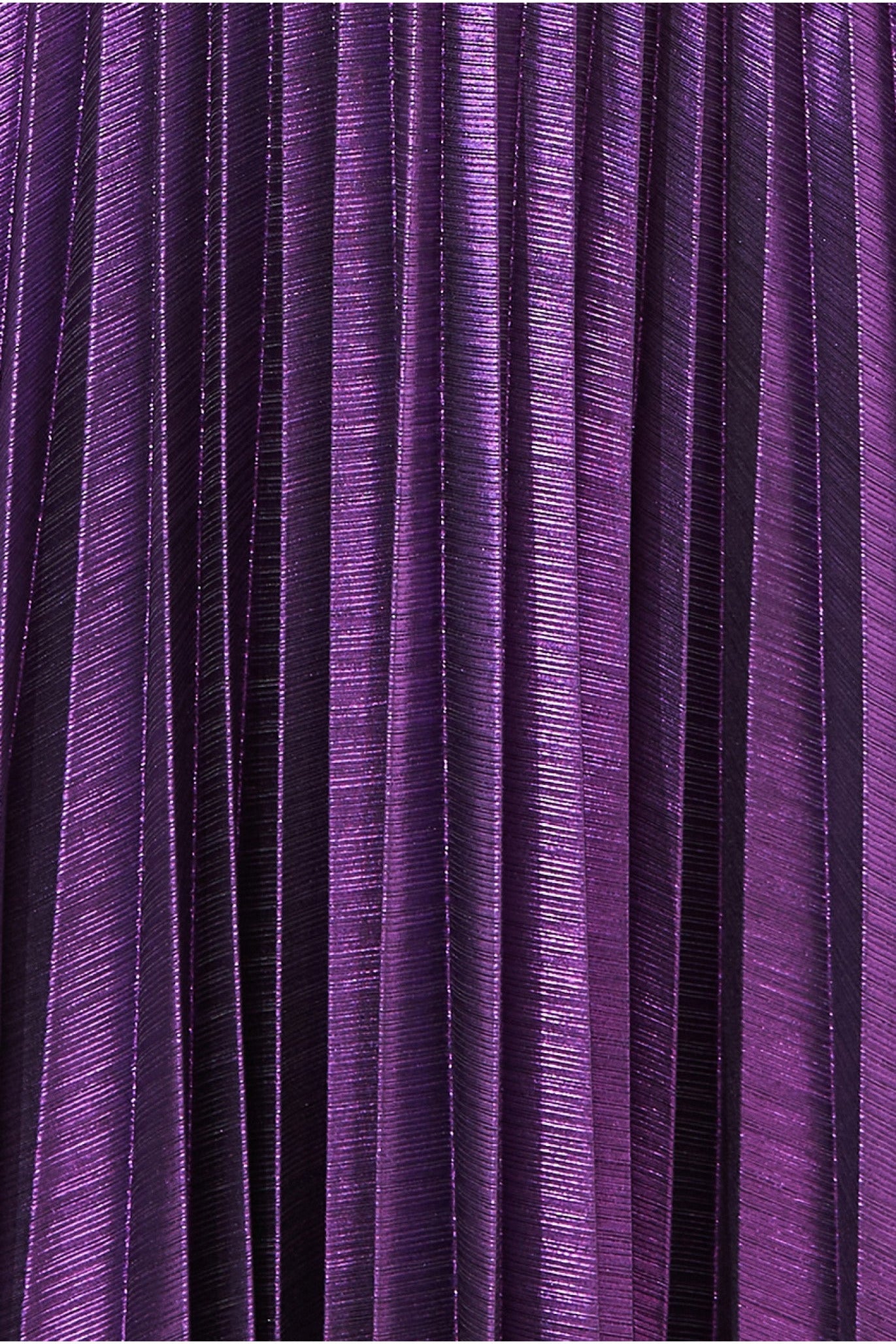 Pleated Foil Tie Back Maxi Dress - Purple DR3697