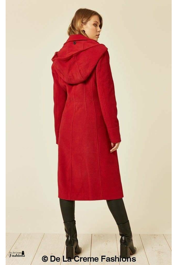 Mid length wool coat womens cheap
