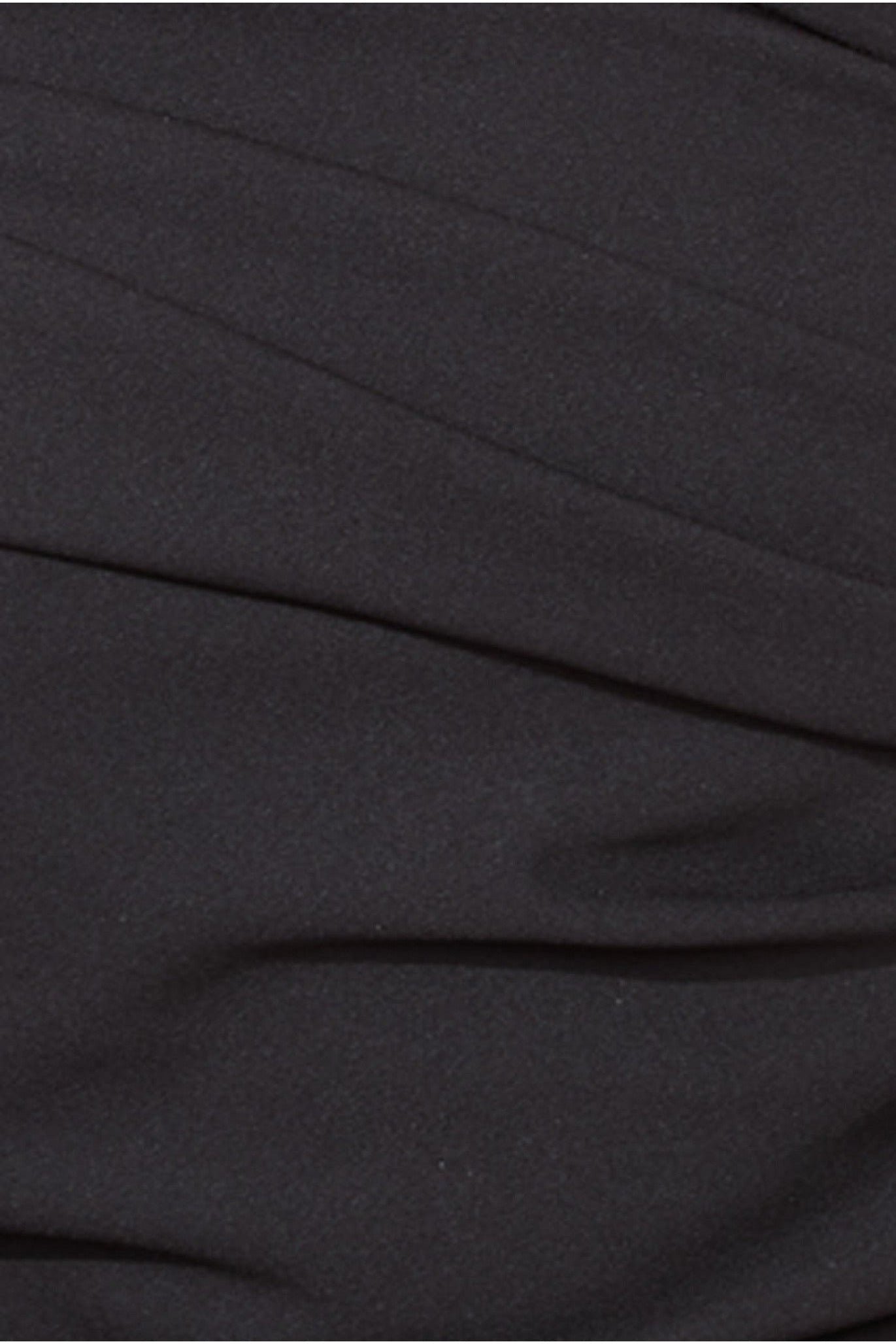 One Shoulder Evening Maxi Dress - Black DR3231