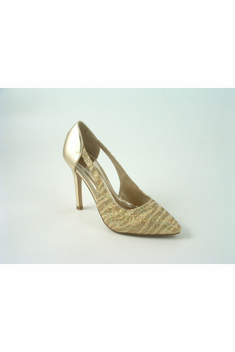 Glimmer Glamour N Glitz Metallic Open Side Shoe 33171